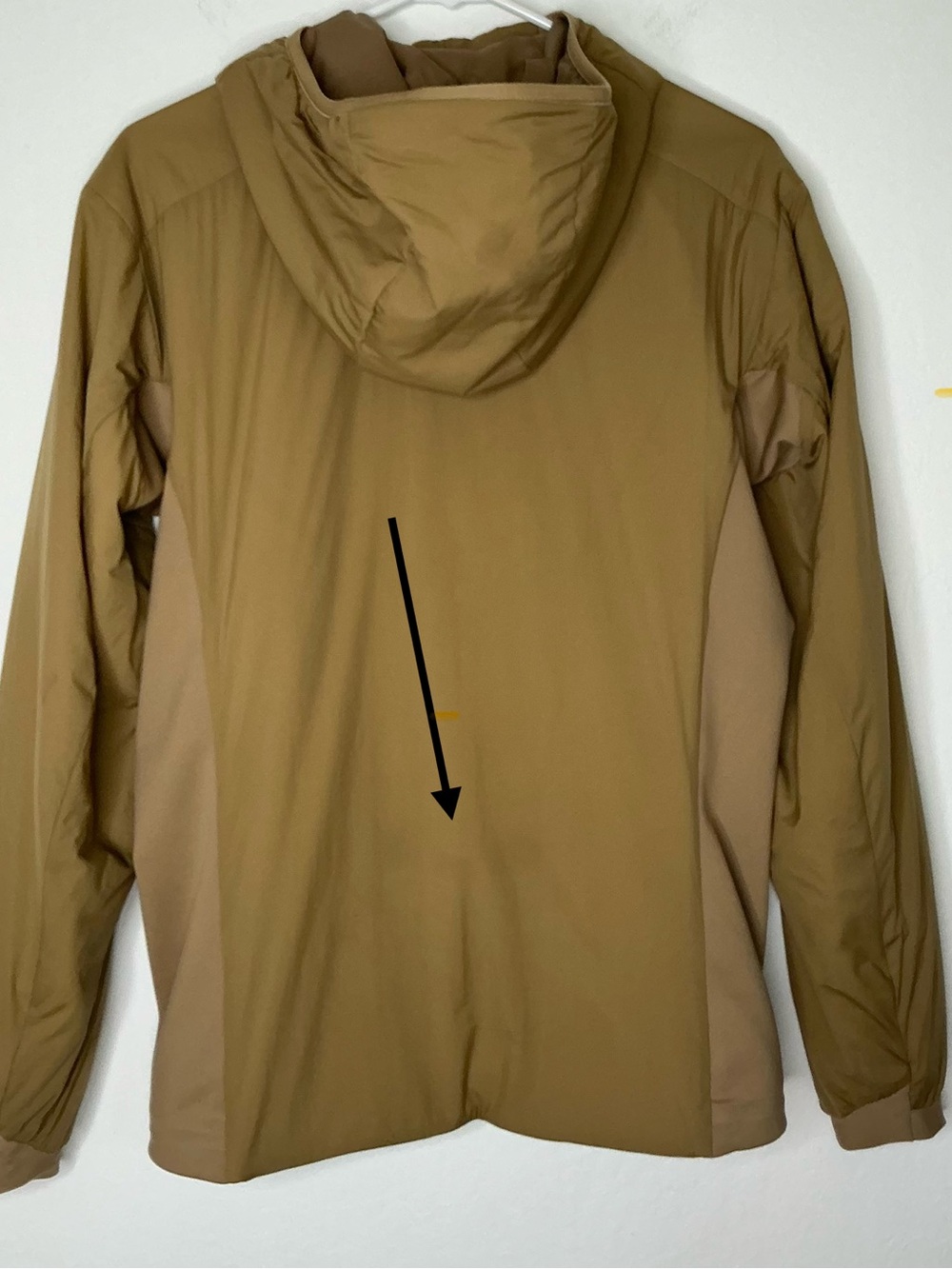 Arc'teryx Men's Atom Light Hooded Insulated Jacket in Tan Size XSmall - Picture 16 of 16